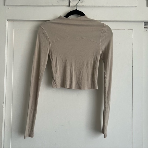 Joah Brown Contrast Stitch Long Sleeve - Picture 2 of 5